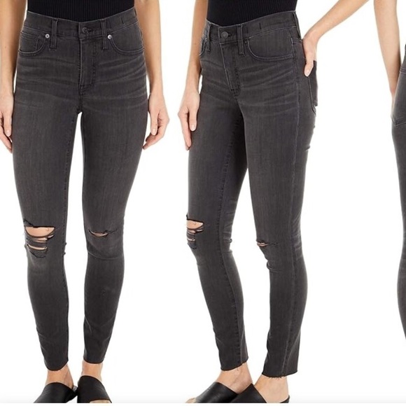 Madewell Denim - Madewell 9” Mid Rise Skinny Jeans in Black